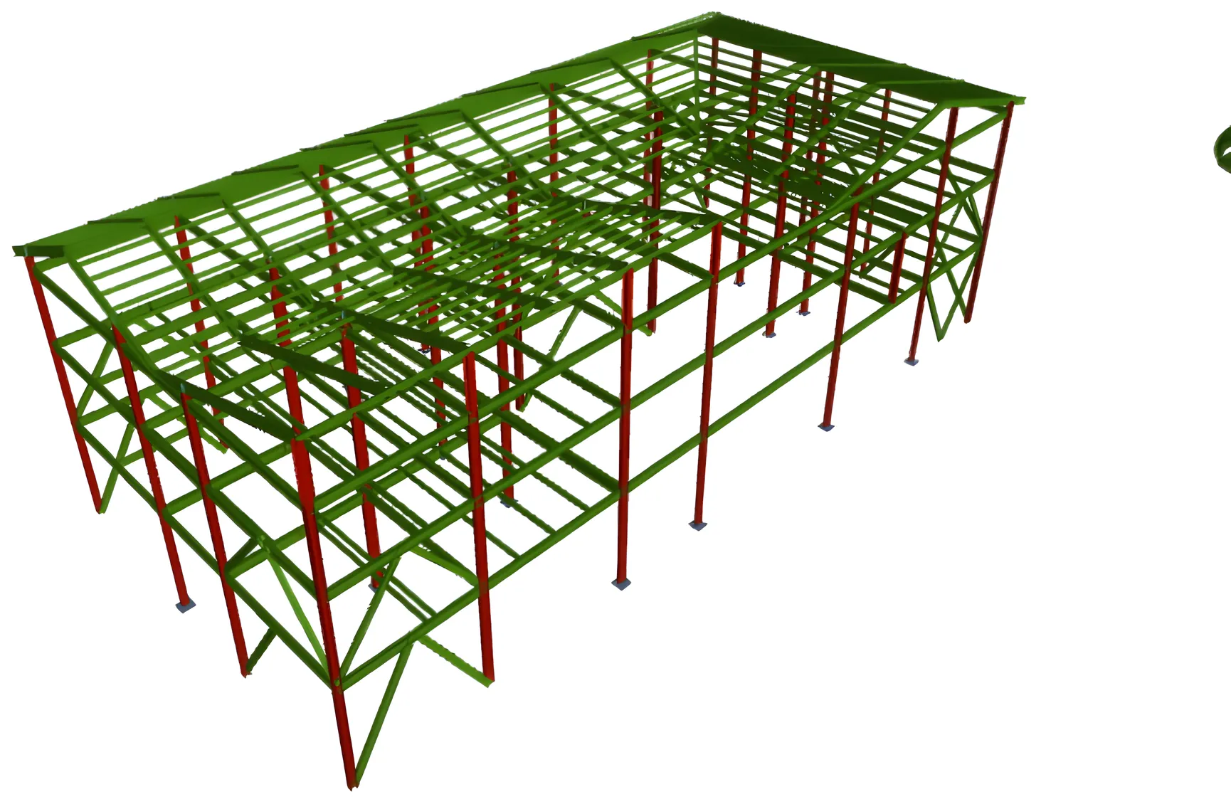 Modelo estructural en acero del edificio de la Alcaldía de Garagoa, Boyacá